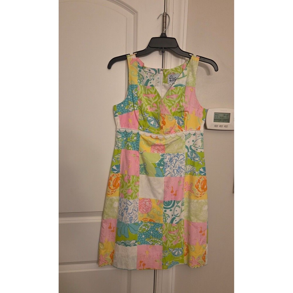 Lilly Pulitzer Vintage Patchwork Shift Dress Size 6